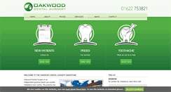 Desktop Screenshot of oakwooddentalsurgery.co.uk